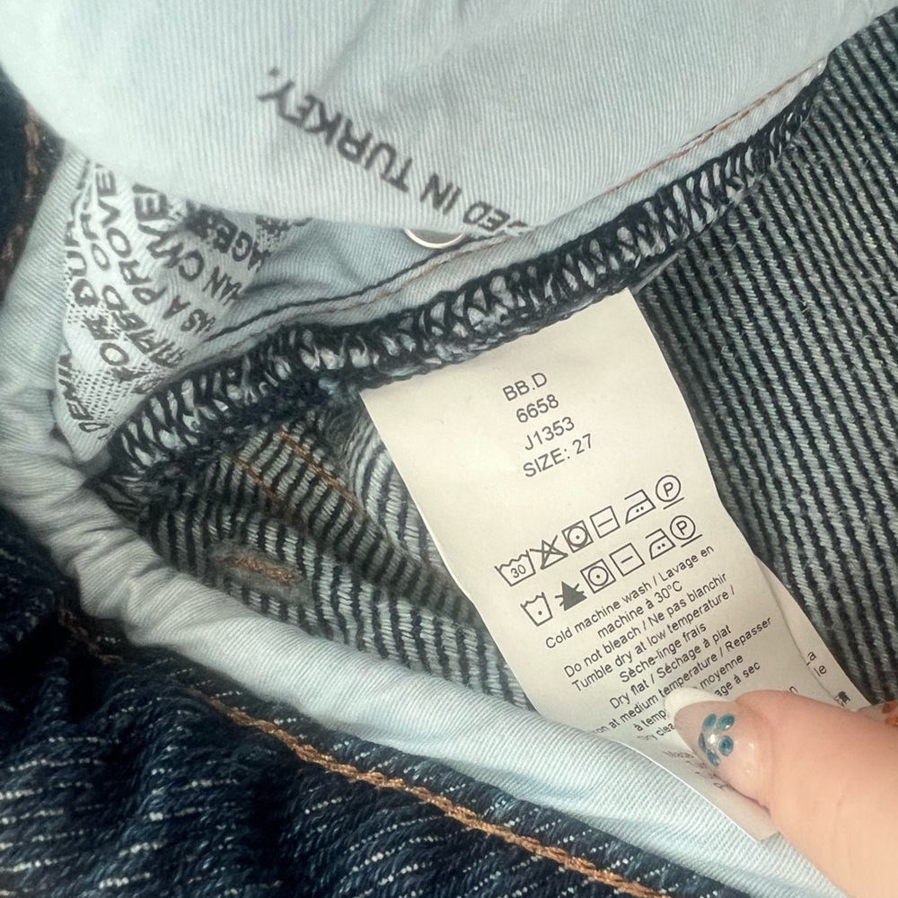 Ganni Wide Leg Drawstring Jeans - Picture 4 of 5